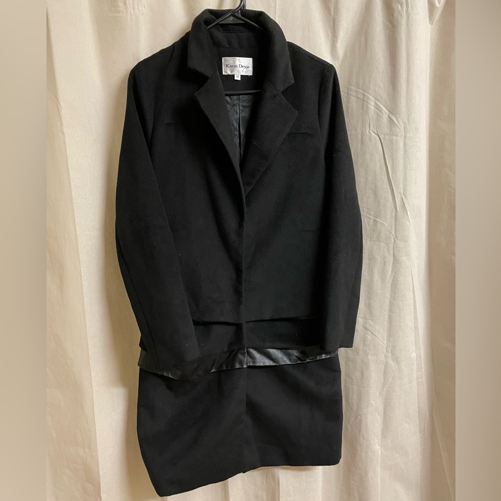 Karin Deyja Black Trenchcoat Jacket